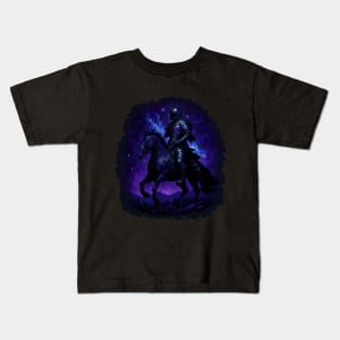 "Warrior of the Night: A Magical Warrior Embracing Splendor" Kids T-Shirt